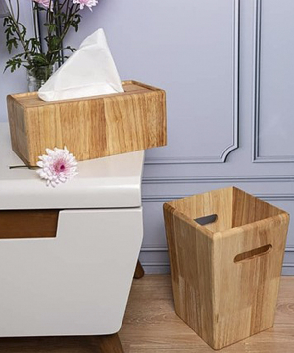 جا دستمال کاغذی کشویی چوبی گلدن هوم Golden Home کد 4004