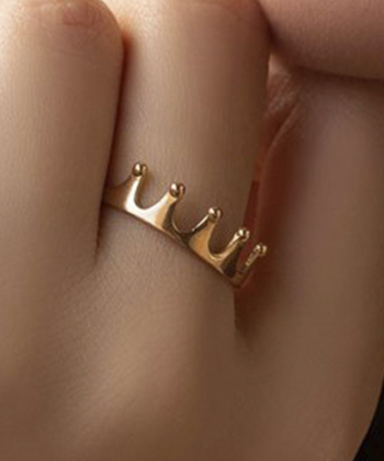 انگشتر طلا تاج میوگلد Mio Gold کد R1008