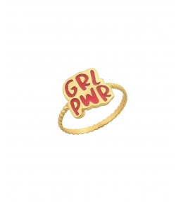 انگشتر طلا GIRL POWER میوگلد Mio Gold کد R1271