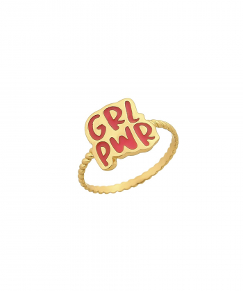 انگشتر طلا GIRL POWER میوگلد Mio Gold کد R1271