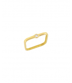 انگشتر طلا مربع میوگلد Mio Gold کد R1445