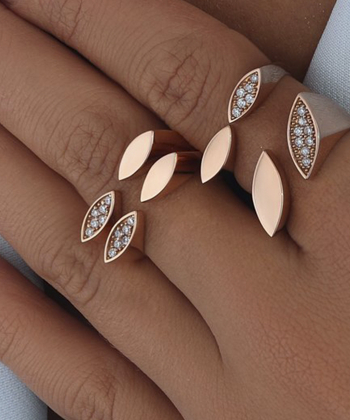 انگشتر طلا گل میوگلد Mio Gold کد R1537