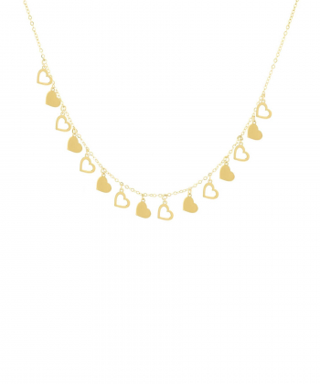 گردنبند طلا قلب میوگلد Mio Gold کد NC1365