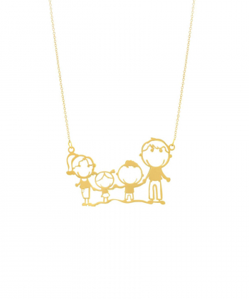 گردنبند طلا خانواده میوگلد Mio Gold کد NC126