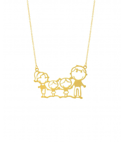 گردنبند طلا خانواده میوگلد Mio Gold کد NC1051