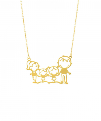 گردنبند طلا خانواده میوگلد Mio Gold کد NC1051