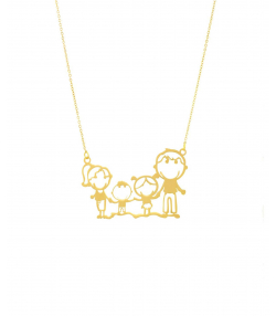 گردنبند طلا خانواده میوگلد Mio Gold کد NC1030
