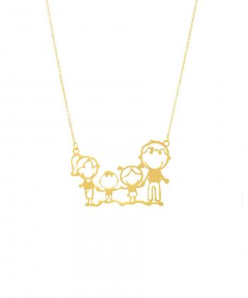 گردنبند طلا خانواده میوگلد Mio Gold کد NC1030