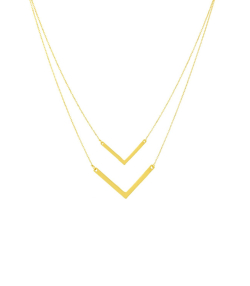 گردنبند طلا V میوگلد Mio Gold کد NC1058
