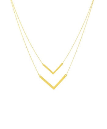 گردنبند طلا V میوگلد Mio Gold کد NC1058