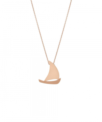 گردنبند طلا قایق میوگلد Mio Gold کد NC1563