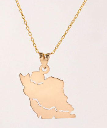 گردنبند طرح وطن قو طلایی Qooe Talaee کد N009975