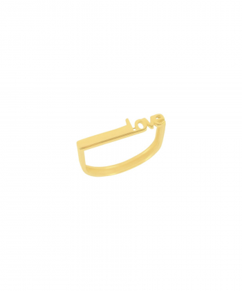 انگشتر طلا LOVE میوگلد Mio Gold کد R2292