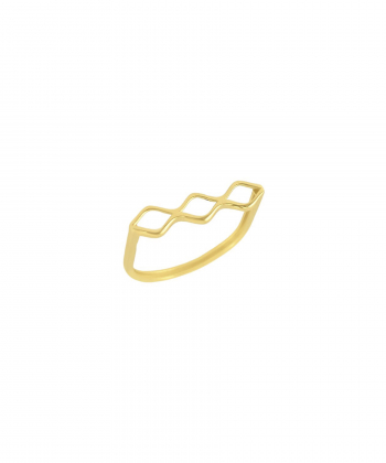 انگشتر طلا لوزی میوگلد Mio Gold کد R2303