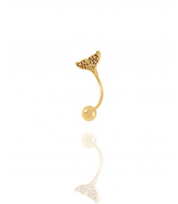 پیرسینگ طلا ناف دم نهنگ میوگلد Mio Gold کد E1566