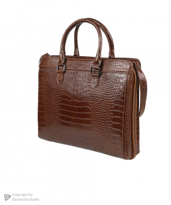 کیف دستی چرم طبیعی مردانه صاد Saad مدل AS5903