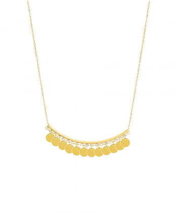 گردنبند طلا پولکی ریز میوگلد Mio Gold کد NC1643