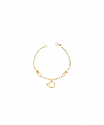 دستبند طلا پروانه میوگلد Mio Gold کد BR797