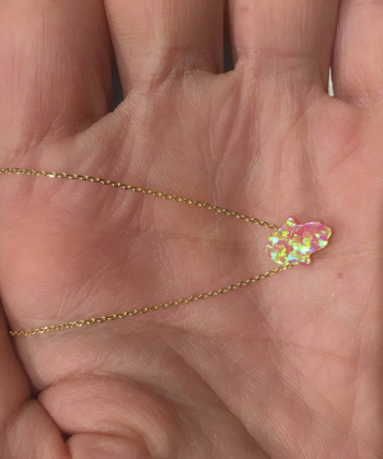 گردنبند طلا اپال دست میوگلد Mio Gold کد NC371