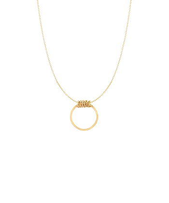 گردنبند طلا دایره میوگلد Mio Gold کد NC1441