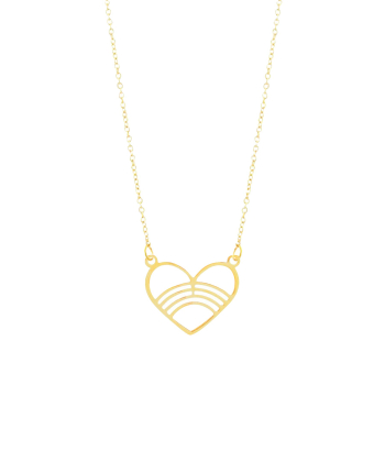 گردنبند طلا قلب میوگلد Mio Gold کد NC1399