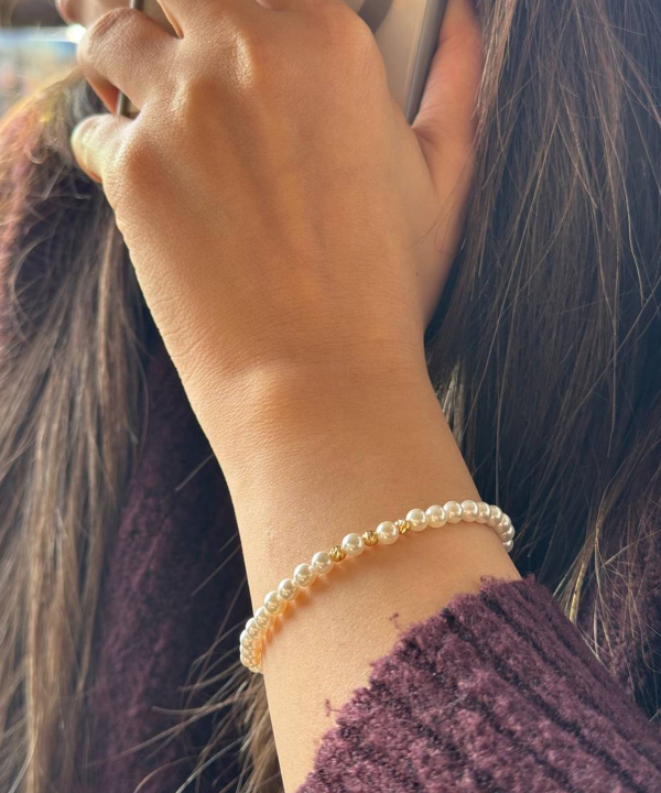 دستبند طلا گوی میوگلد Mio Gold کد BRS852
