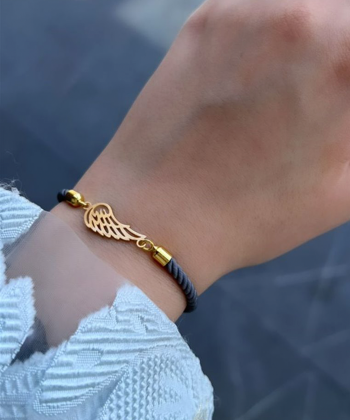 دستبند طلا بال فرشته میوگلد Mio Gold کد BRS589