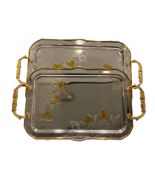 ست سینی ضد زنگ گلدن هوم Golden Home مدل مورگن کد 6909