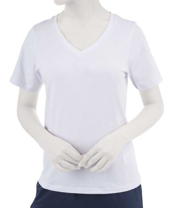 تیشرت آستین کوتاه نخی زنانه ادورا مدل AD-15241294