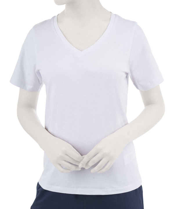 تیشرت آستین کوتاه نخی زنانه ادورا مدل AD-15241294