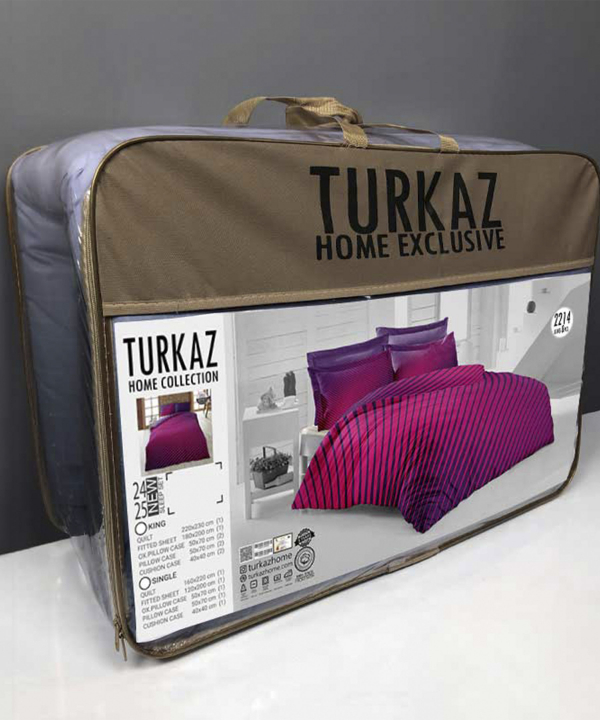 سرویس روتختی دو نفره 8 تکه تورکاز Turkaz طرح 2214