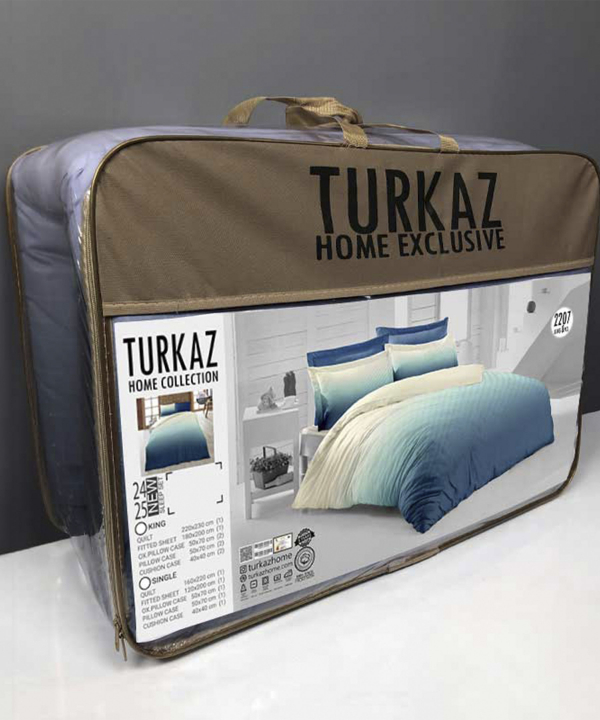 سرویس روتختی دو نفره 8 تکه تورکاز Turkaz طرح 2207