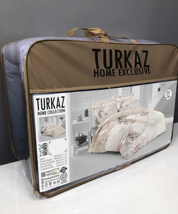 سرویس روتختی دو نفره 6 تکه تورکاز Turkaz طرح 0271