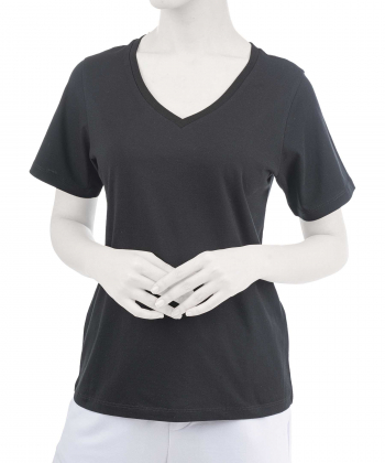 تیشرت آستین کوتاه نخی زنانه ادورا مدل AD-15241294