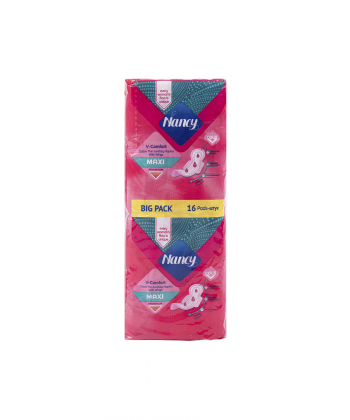 نوار بهداشتی بالدار نازک نانسی Nancy سایز بزرگ بسته 16 عددی