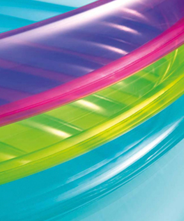 تشک بادی جامپینگ اینتکس Intex با بدنه شفاف