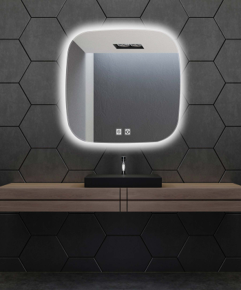 آینه سرویس بهداشتی دلفین Dolphin مدل ضدبخار TCH-HT-SQ 61