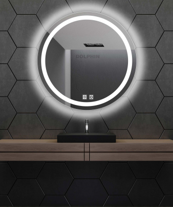 آینه سرویس بهداشتی دلفین Dolphin مدل ضدبخار TCH-HT-Q-70