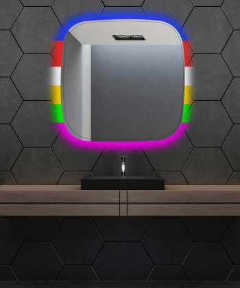 آینه سرویس بهداشتی دلفین Dolphin مدل RGB-SQ-61