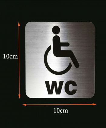 تابلو نشانگر دلفین Dolphin طرح wc کد 66