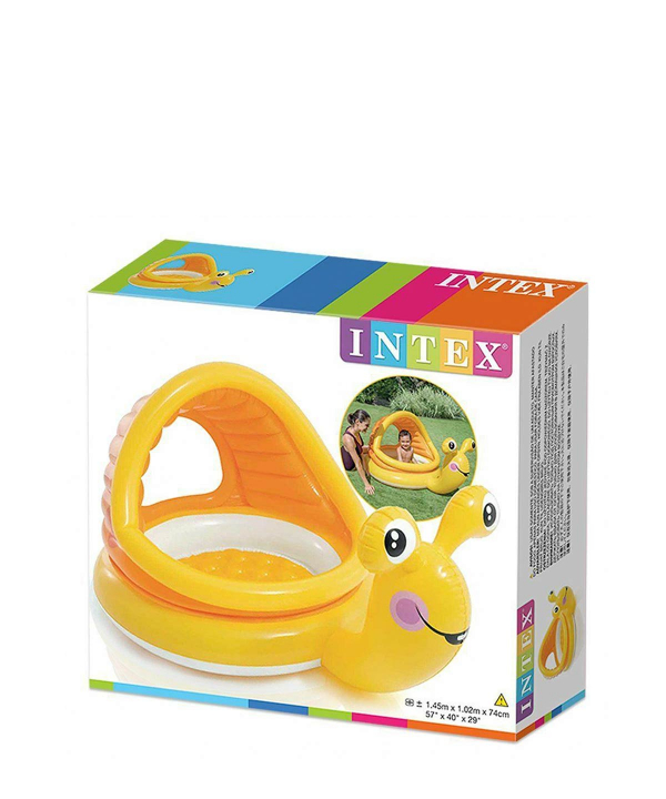 استخر بادی کودک سایبان‌دار اینتکس Intex طرح حلزون