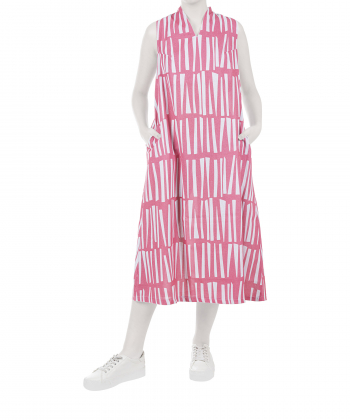 پیراهن لینن زنانه آر ان اس مدل AM-RNS-11202299