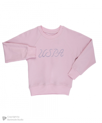 سویشرت و شلوار دخترانه یو اس پولو کیدز US Polo Kids کد 4032B1
