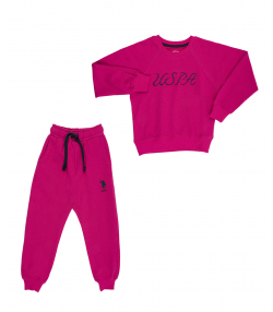 سویشرت و شلوار دخترانه یو اس پولو کیدز US Polo Kids کد 4032B1