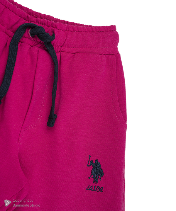 سویشرت و شلوار دخترانه یو اس پولو کیدز US Polo Kids کد 4032B1