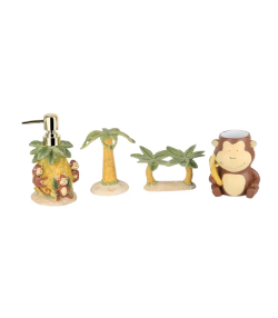 ست سرویس بهداشتی 4 پارچه پیسو Piso مدل Monkey