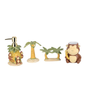 ست سرویس بهداشتی 4 پارچه پیسو Piso مدل Monkey