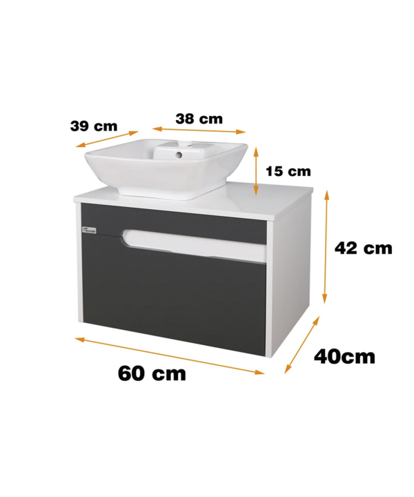 ست کابینت و روشویی دلفین Dolphin مدل 9053
