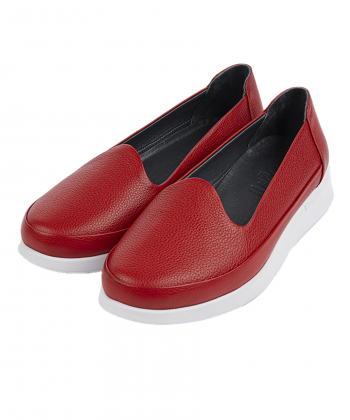 کفش کالج چرم طبیعی زنانه ایران طب مدل طره