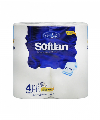 دستمال توالت 4 قلو سافتلن Softlan سری PTP